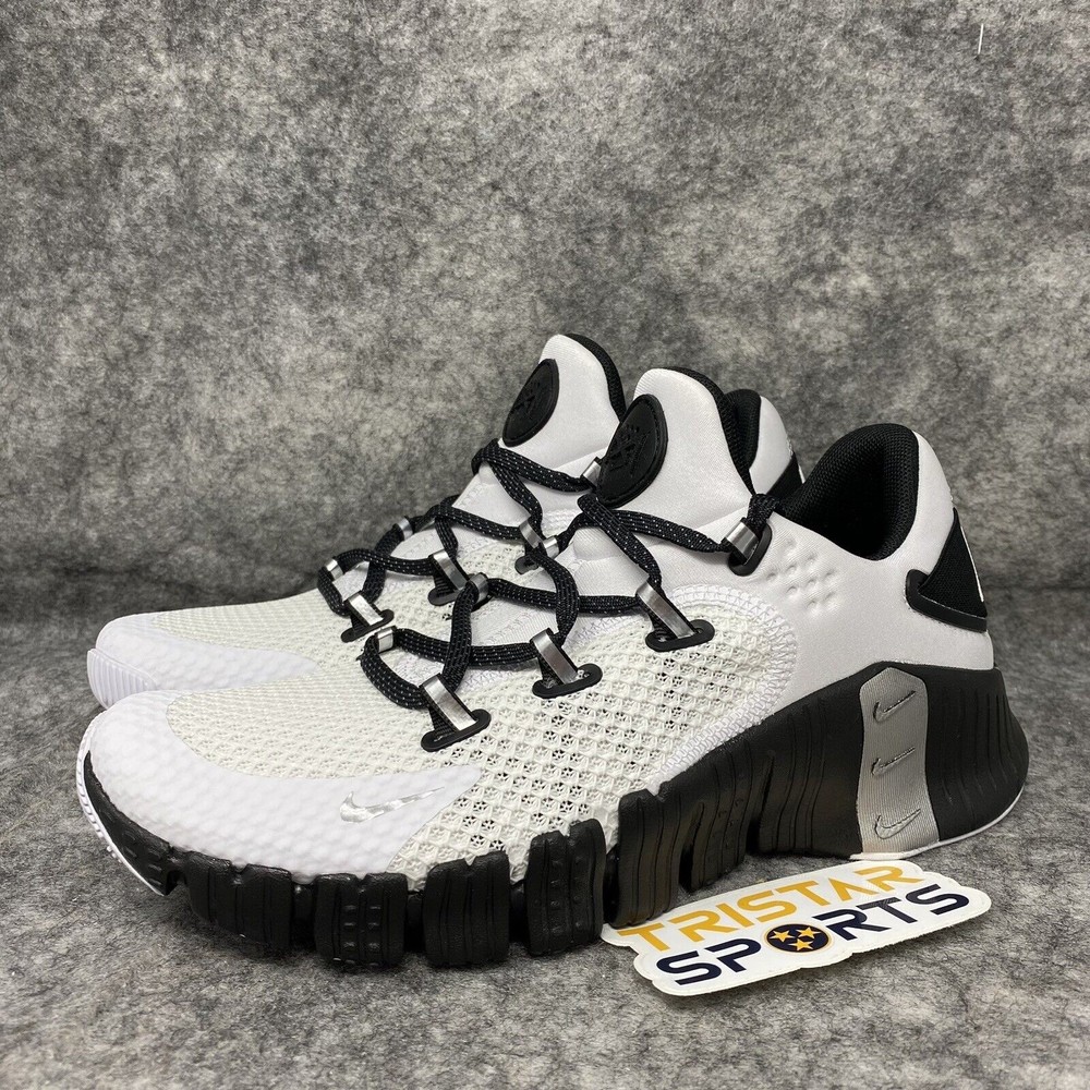 Nike Free Metcon 4 Premium Training Shoes Womens 8.5 White Black DQ4678-100 New
